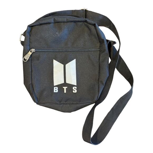 BTS Handbags - BTS BT21 BANGTAN BOYS SM BLACK MESSENGER BAG ADJUSTABLE SHOULDER STRAP